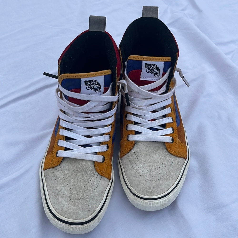 Multicolored Scotchgard 3M Weather Resistant Suede Hi-top Old Skool Skate Vans
